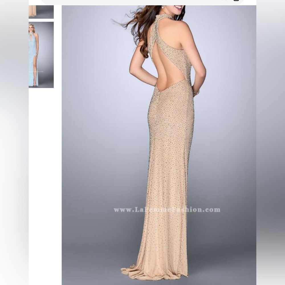 La Femme Pink Blush Gown - Picture 2 of 14